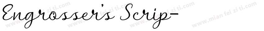 Engrosser’s Scrip字体转换